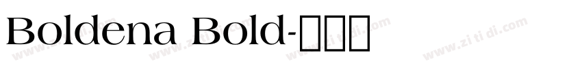Boldena Bold字体转换